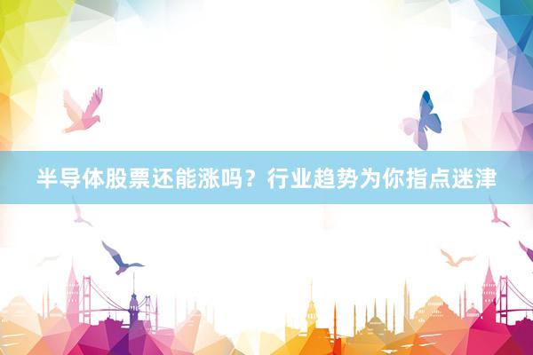 半导体股票还能涨吗？行业趋势为你指点迷津